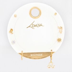 Gold Plated Leo Star Sign Ear Stackers